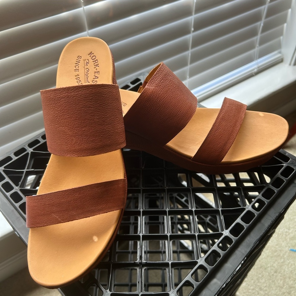 Y2K Brown Leather Sandals